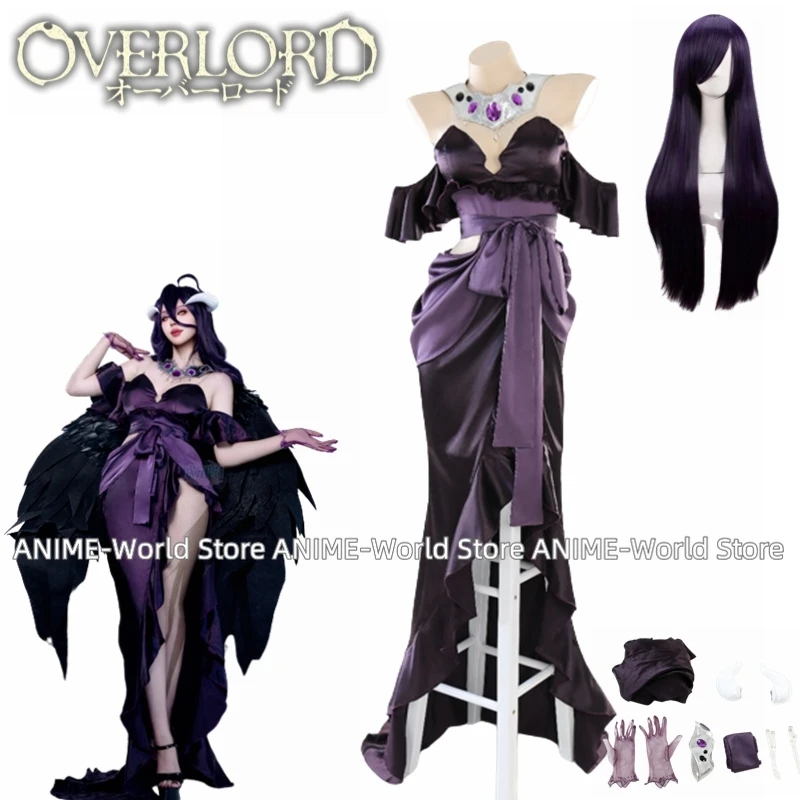 Anime Cosplay Albedo - Anime Overlord Sezon 4 Albedo Strój