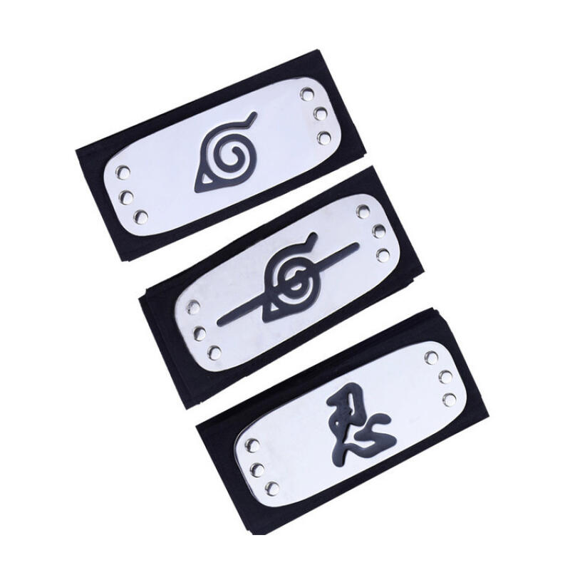 Naruto Headband Metal - Anime Naruto Opaska Ninja Uzumaki Akatsuki