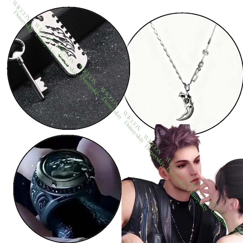 Anime Cosplay Props - Maska Wilka Valko Ao Yin z