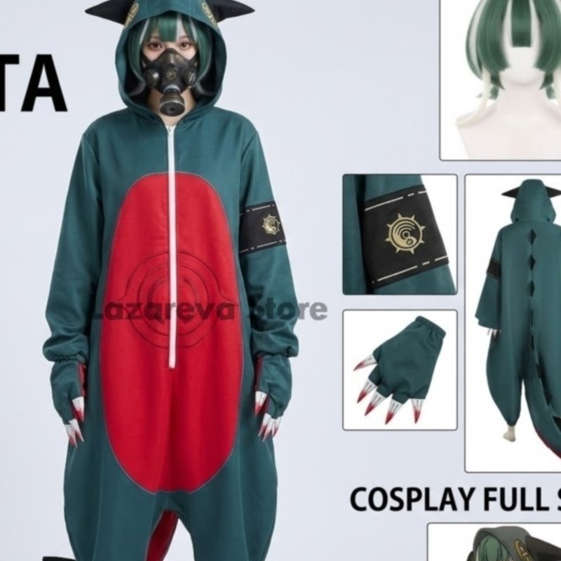 Anime Cosplay Manga - Kostium dinozaura Lazareva Store Gachiakuta Guita