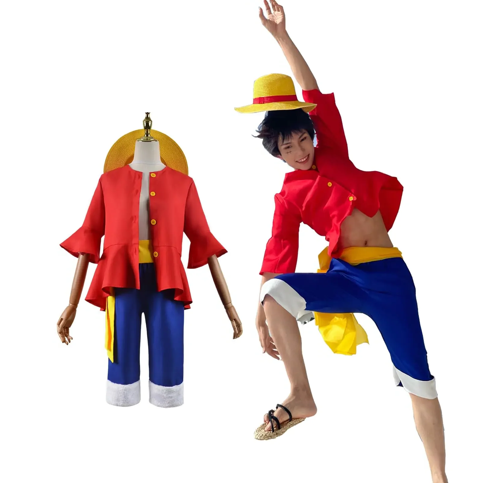 Anime Cosplay Pics - Kostiumy Cosplay Anime Monkey D. Luffy,