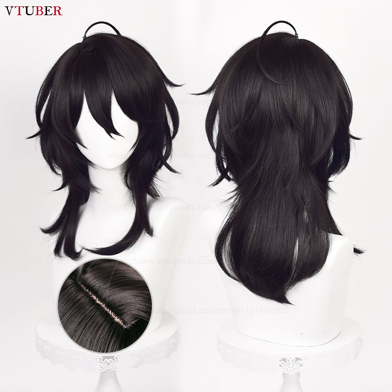 Anime Cosplay Long Black Hair - Peruka do cosplayu Rei Sakuma z