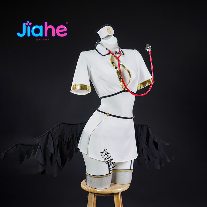 Anime Cosplay Albedo - Anime Overlord Albedo Strój Cosplay Nowy