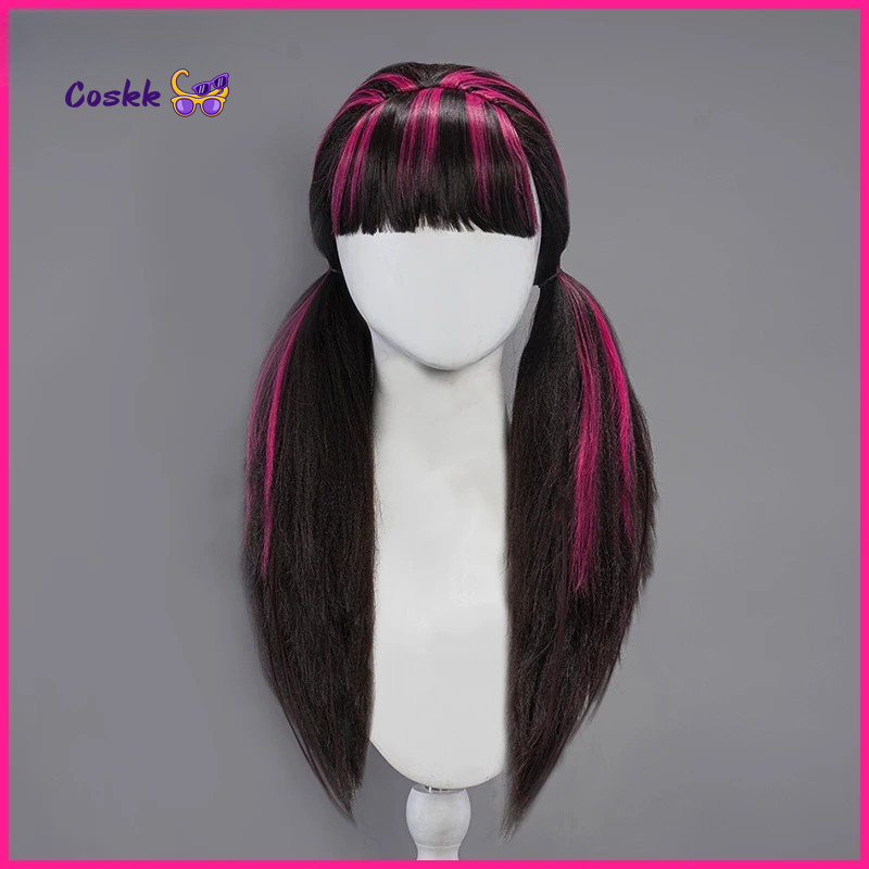 Peruka do Cosplayu Draculauraa – Anime Cosplay Long Black Hair recenzja i cena
