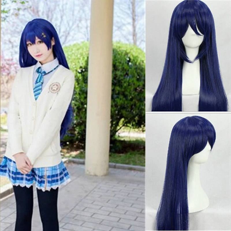 Anime Miłość na żywo! Umi Sono – Anime Cosplay Long Black Hair recenzja i cena