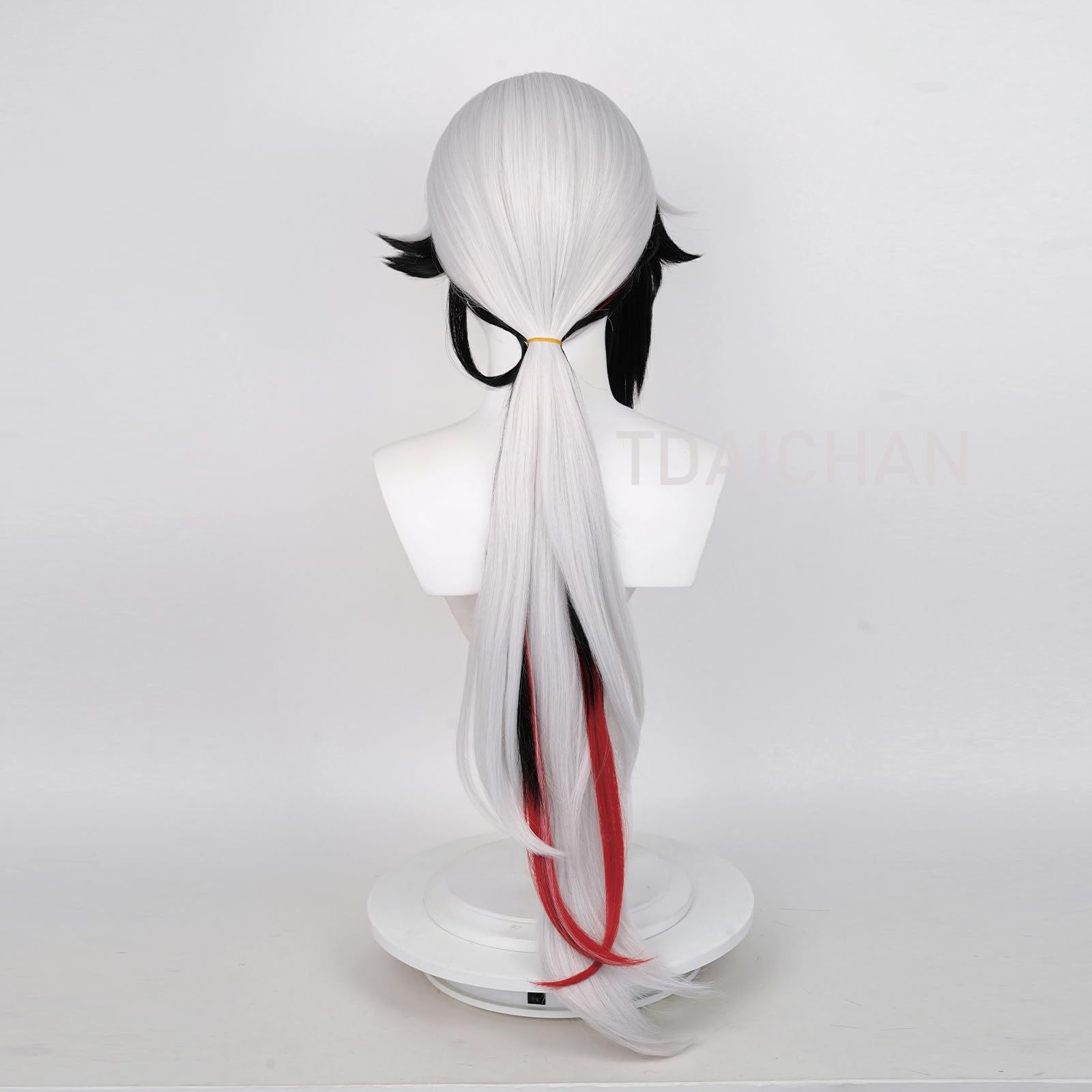 Peruka do cosplayu Arlecchino  – Anime Cosplay Long Black Hair recenzja i cena