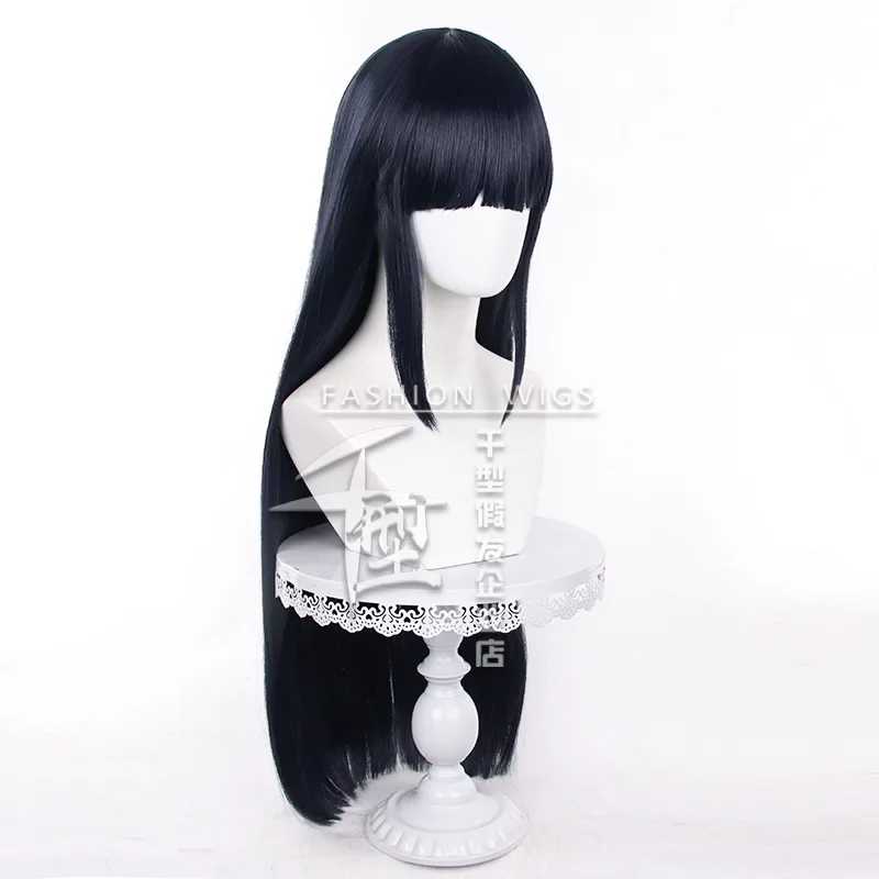 Huga Hinata peruka do cosplay  – Anime Cosplay Long Black Hair recenzja i cena