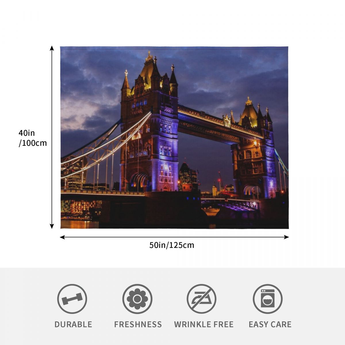 Koc z motywem Tower Bridge w L – Anime Cosplay London recenzja i cena