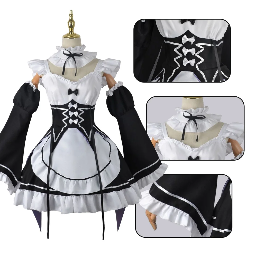 Anime Ram Rem Strój pokojówki  – Anime Cosplay Re Zero recenzja i cena
