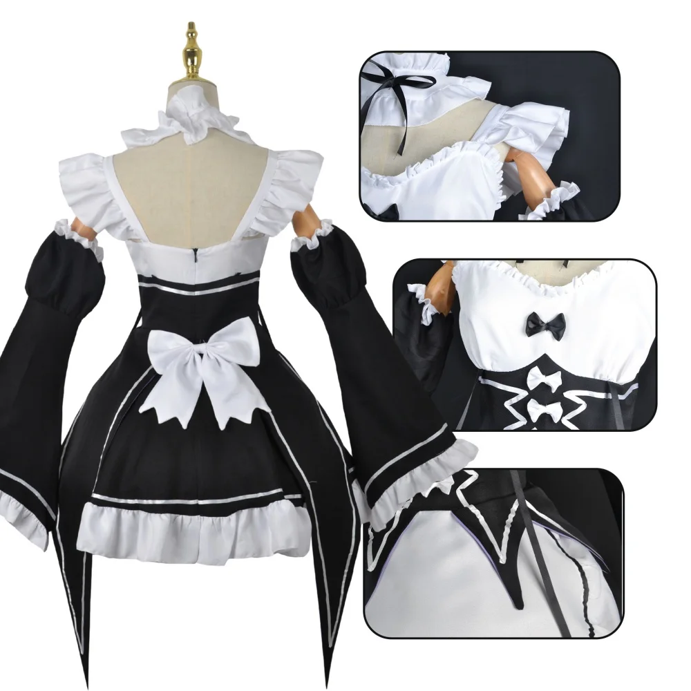 Anime Ram Rem Strój pokojówki  – Anime Cosplay Re Zero recenzja i cena