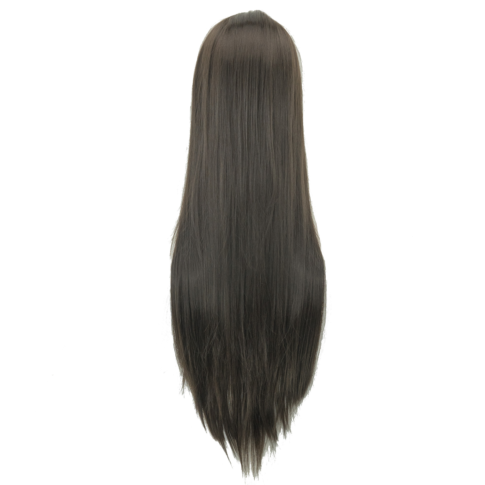 Syntetyczne włosy czarno-brązo – Anime Cosplay Long Black Hair recenzja i cena
