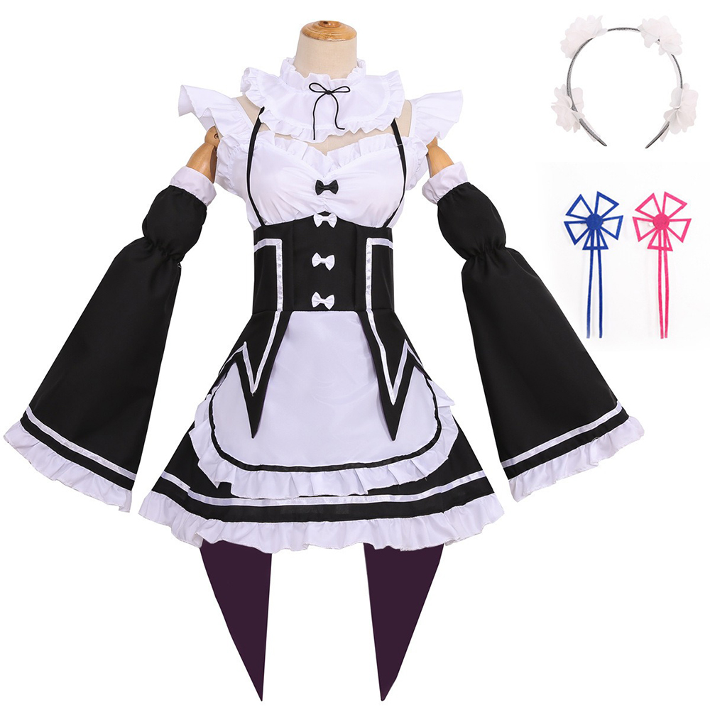 Kostium cosplay Re Zero Ram Re – Anime Cosplay Re Zero recenzja i cena