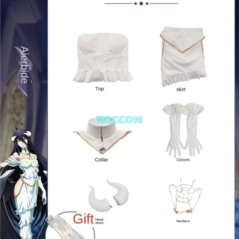 DOSTĘPNE OD RĘKI Peruka do kos – Anime Cosplay Albedo recenzja i cena