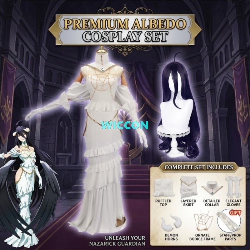 DOSTĘPNE OD RĘKI Peruka do kos – Anime Cosplay Albedo recenzja i cena