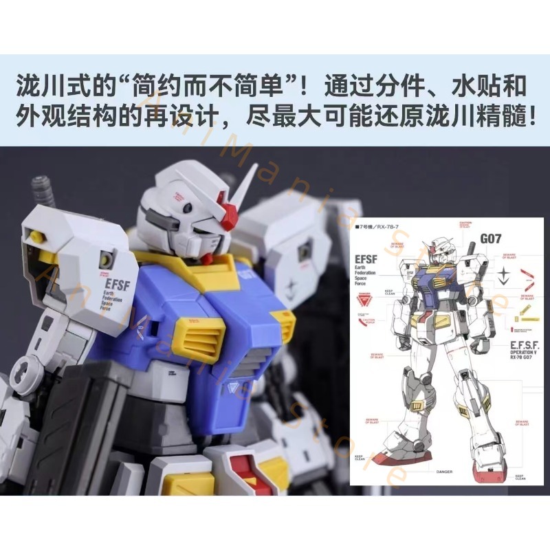 Nowy 107 1/144 RG RX-78-7 7. A – Bandai Gundam Rg recenzja i cena